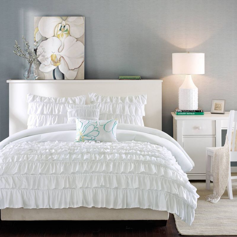 Marley Ruffle Comforter Set - Intelligent Design, 4 of 10
