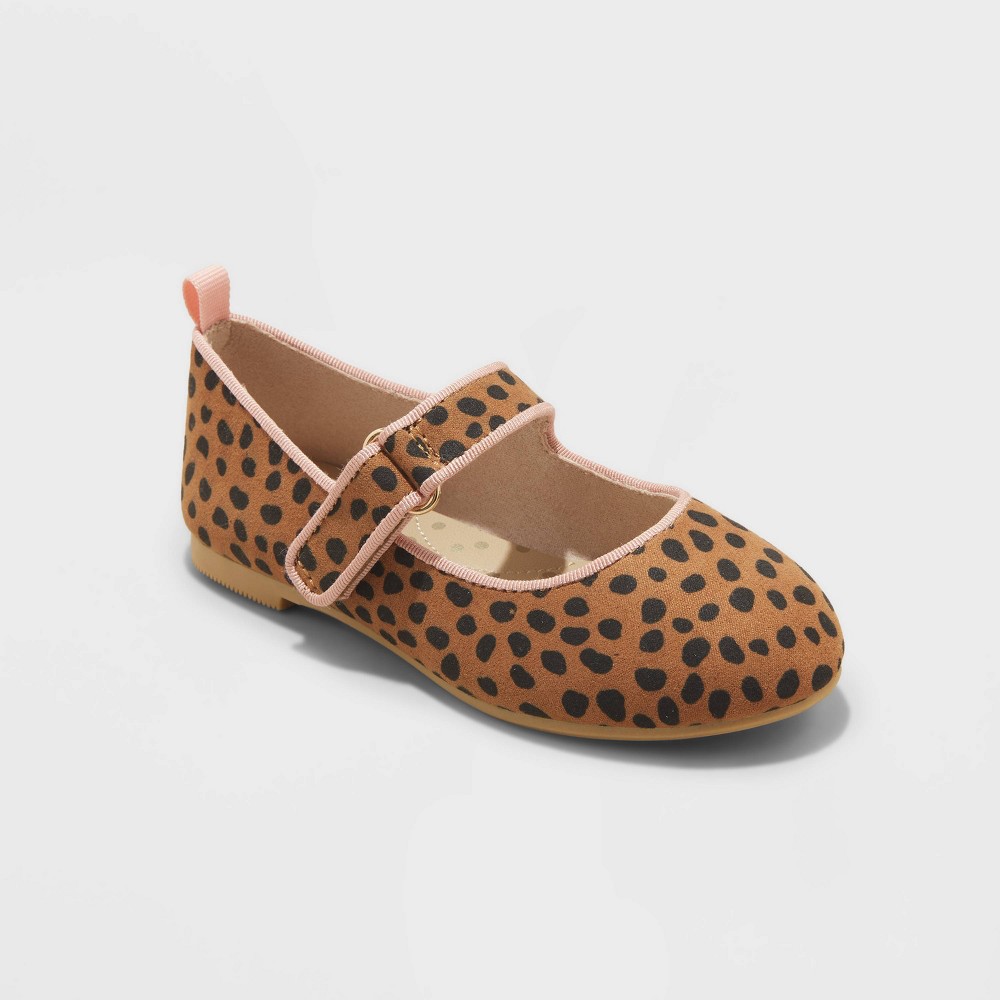 Toddler Girls' Addy Leopard Print Ballet Flats Cat & Jack™ 5T