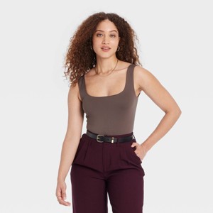 Women's Seamless Tank Bodysuit - A New Day™ - 1 of 4