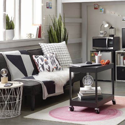 Dorm Room Living Room With Black & Pink Accents Collection - Room