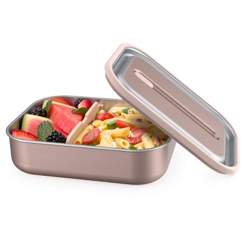 Bentgo Meal Prep 2-compartment Container, Reusable, Durable, Microwavable -  Rose Gold - 3 Cup/10pk : Target