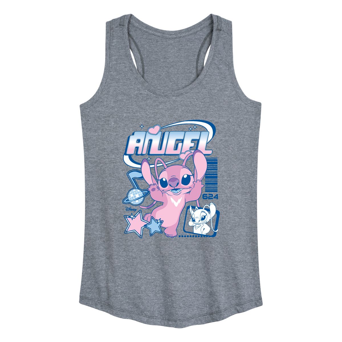 Women's - Lilo & Stitch - Angel Y2k Graphic Racerback Tank