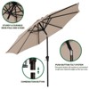 HYLEORY Germar Market Umbrella, Size: 90" H x 120" W x 120" D - 3 of 4