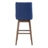 Zeus & Ruta 360 Degree Solid Wood Legs Swivel Bar Stools Set of 2, Counter Height Chairs with Footrest - 3 of 4