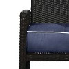 Home Fashions International 3pc O'Linen Wicker Outdoor Cushion Set - 2 of 4