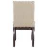 VASIP Set of 4 Dining Chairs Wood Upholstered Fabric Dining Room Chairs with Nailhead for Dining Room, Kitchen, Living Room - 4 of 4
