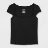 Women's Cap Sleeve Portrait Neck T-Shirt - Wild Fable™ - 4 of 4