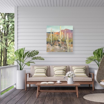 High Desert Landscape Outdoor Canvas Print 14 x 14