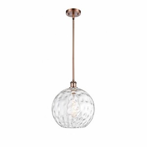 Athens Water Glass - 1 Light Mini Pendant In Industrial Style-15 Inches Tall and 12 Inches Wide - 1 of 1