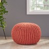 Moro Handcrafted Modern Cotton Pouf - Christopher Knight Home - image 2 of 4