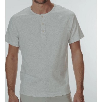Men's 's Active Short Sleeve Puremeso Henley - The Normal Brand