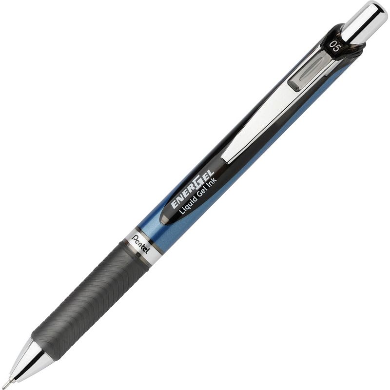 Pentel Gel Pen Retract/Refillable Needle Tip 0.5mm 12/BX BK Ink BLN75ABX, 5 of 6