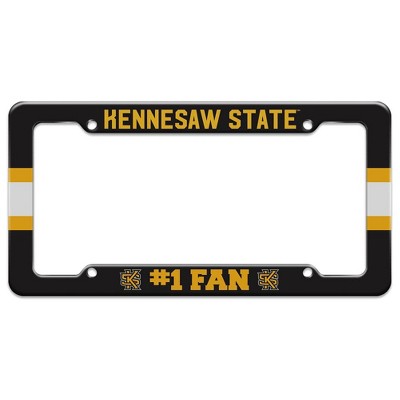 Kennesaw State University #1 Fan License Plate Tag Frame