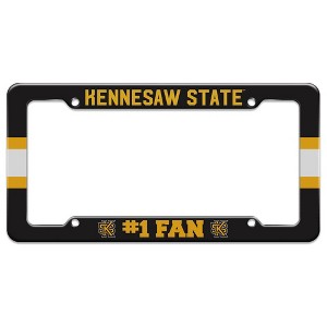 Kennesaw State University #1 Fan License Plate Tag Frame - 1 of 4