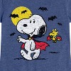 Girls' - Peanuts - Vampire Snoopy and Woddstock Fitted Short Sleeve Graphic T-Shirt - 2 of 4