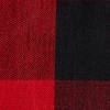 DII Buffalo Check Placemat Set 4 Piece, Red/Black, 13x19" - 4 of 4