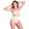 Memoi High-Waisted Lace Seamless Shaping Thong - 2 of 3