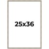 PosterPalooza | Classic Modern Silver Picture Frame - UV Acrylic, Foam Board Backing, Hanging Hardware - 2 of 4