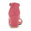Allegra K Women's Open Toe Crisscross Buckle Ankle Strap Block Heel Sandals - 3 of 4