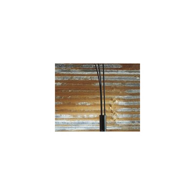 Sheriel Adjustable Triple-Arc Black Metal Floor Lamp with Dimmer