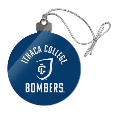Ithaca College Bombers Logo Acrylic Christmas Tree Holiday Ornament