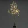 LuxenHome 5.9 Pre-Lit Birch Artificial Tree with Realistic Faux Tree Trunk Brown - 3 of 4