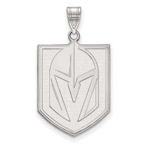 Black Bow Jewelry Sterling Silver Vegas Golden Knights NHL Extra Large Pendant - 1 of 2