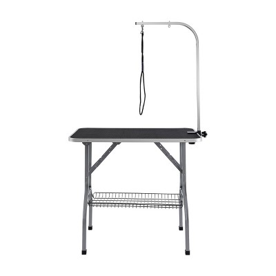 36'' Folding Pet Grooming Table with Adjustable Arm and Clamps,Dog Drying and Trimming Table for Small and Medium Pets–LAOTIES