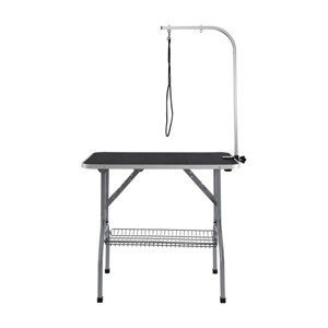 36'' Folding Pet Grooming Table with Adjustable Arm and Clamps,Dog Drying and Trimming Table for Small and Medium Pets–LAOTIES - 1 of 4