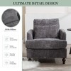 MOONMISS Mid Century Modern Arm Chairs with Studded, Solid Wood Frame,for Bedroom,Reading - 4 of 4