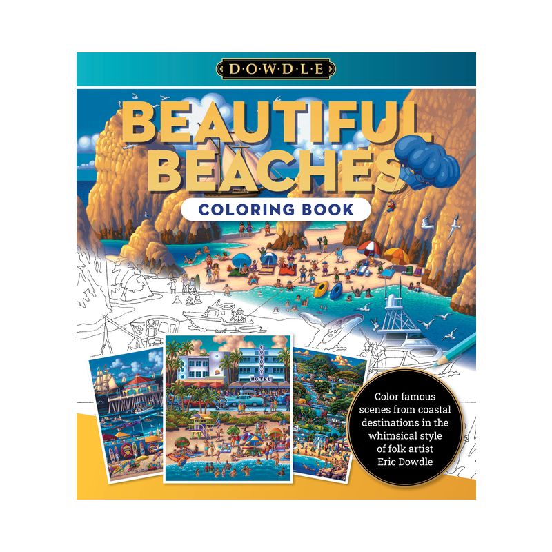 Eric Dowdle Coloring Book: Beautiful Beaches - (Paperback), 1 of 2