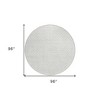 Ivory And Beige Geometric Washable Indoor Outdoor Area Rug - 3 of 4