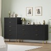 Modern 6 Drawer Dresser for Bedroom with Gold Handle and Large Drawer - 4 of 4