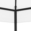 vidaXL Garden Gazebo 127.2"x108.3"x104.3" White 0.6 oz/ftÂ² - 3 of 4
