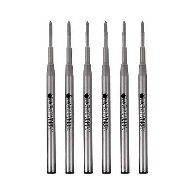Monteverde Ballpoint Pen Refill Fine Point Black Ink 6 Pack (M423BK)