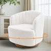 Modern Swivel Accent Chair,Comfy 360° Adult Round Chairs for Living Room - 2 of 4