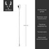 Viski Stainless Steel Weighted Barspoon, Japanese Style Twisted Stem Handle, Teardrop Weight - 3 of 4