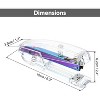 HTUTWOO Office Desk Stapler with 1000 24/6 Staples, Transparent Clear Durable Acrylic Fashion Shape, for Office Home School - 2 of 4