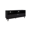 54.7" Engineered Wood TV Stand with 1-Door 2-Shelf and Concealed Storage for Living Room and Bedroom - 3 of 4