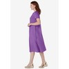 Woman Within Plus Size Embroidered Lace Bib Knit Dress - 4 of 4