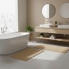 Knightsbridge Stylish And Comfortable Traditional Linear Design 2 PC Cotton Bath Rug Set 20"x30" & 24"x40" Natural - 2 of 4