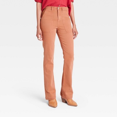 Женские расклешенные джинсы с высокой посадкой Anywhere - Knox Rose Brown 14