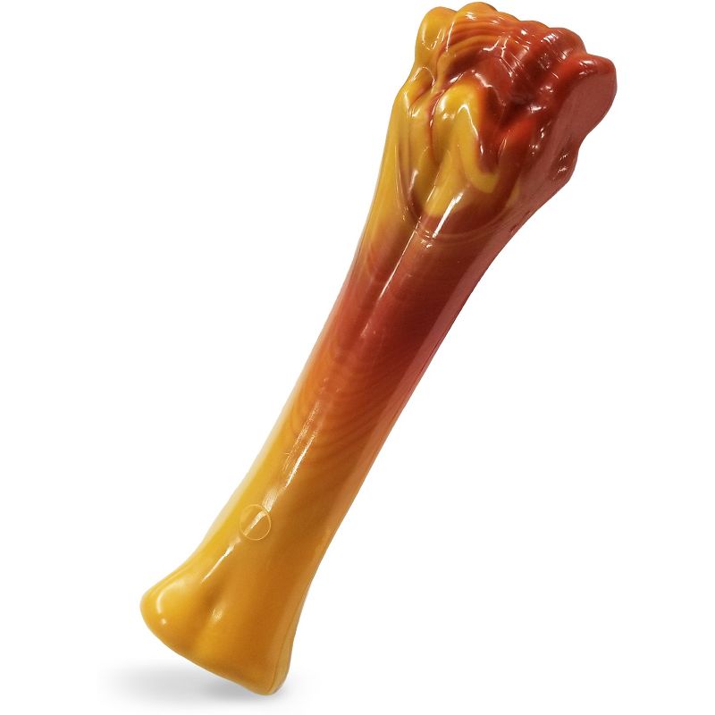 Nylabone Souper Bacon &#38; Cheese Dog Toy - Brown - XL, 4 of 9