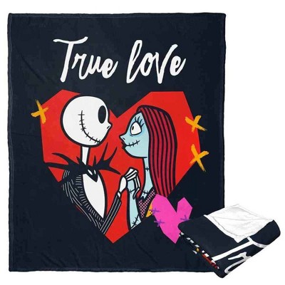 Disney Nightmare Before Christmas Love Is Alive Silk Touch Throw Blanket 50x60 Inches