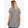 ellos Plus Size Shirred Scoop Neck Tunic - 3 of 4