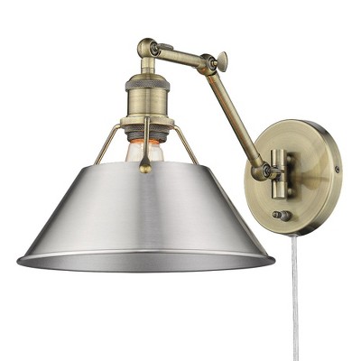 Golden Lighting Orwell 1 Light Articulating Wall Sconce
