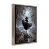 Stupell Industries Witch in Moonlit Forest Floating Frame Canvas Art - 2 of 4