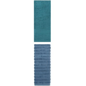 REGALWOVEN Pure Cotton Absorbent Soft Hand Towel Set for Home Decor 13" x 30"/14" x 30" 2 Pcs - 1 of 4