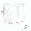 NicBex Kitchen Island Cart Morden 31" Kitchen Carts with Storage with 3 Tier Storage Shelves for Kitchen - 2 of 4