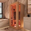 EROMMY 1/2 - Person Infrared Sauna with 10-Minute Warm-Up Heater Tube and Carbon Plate - Mini - 2 of 4